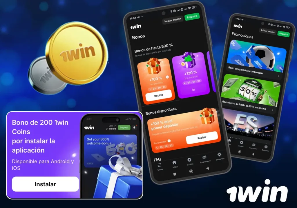 Bonos y promociones en la app 1Win Argentina